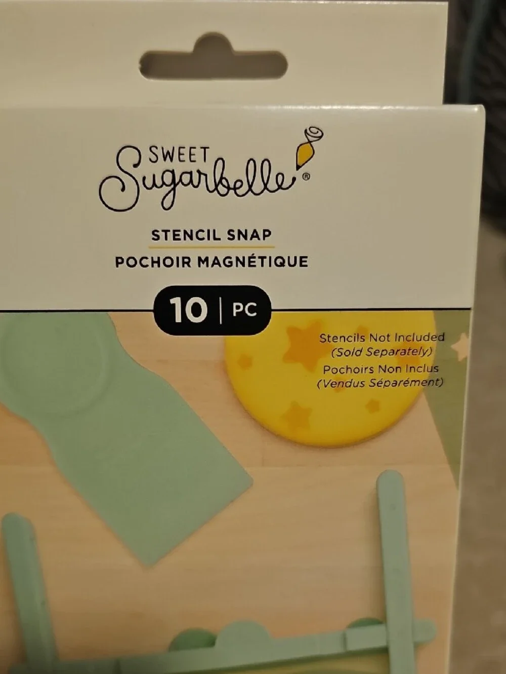 Sweet Sugarbelle Mint Green Cookie Stencil Snap Set - 10 Pc